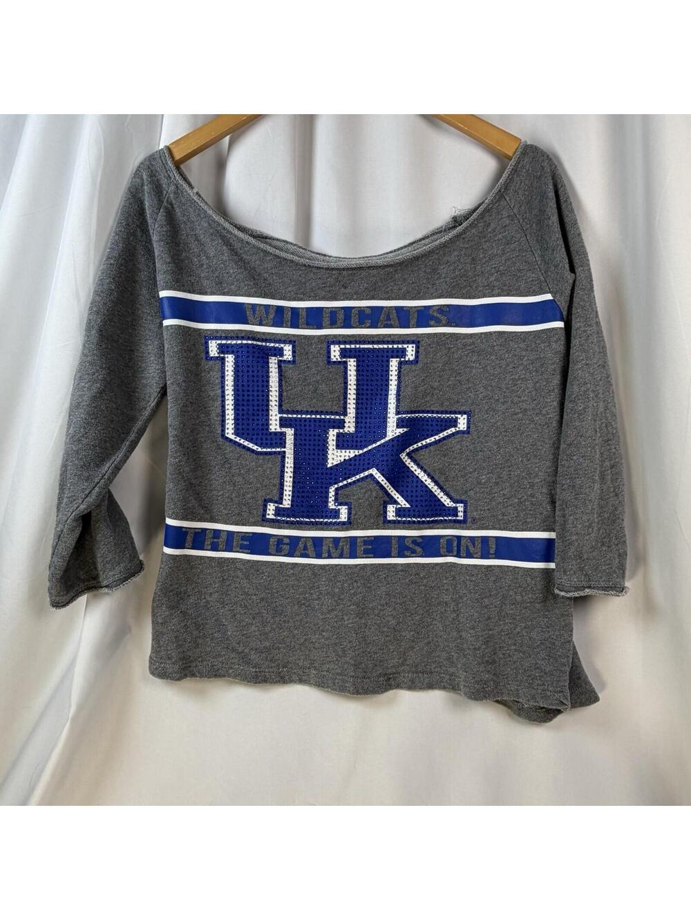 E5 College Classics UK Wildcats Kentucky Sequin Sweatshirt Large 80’s Vibe Large